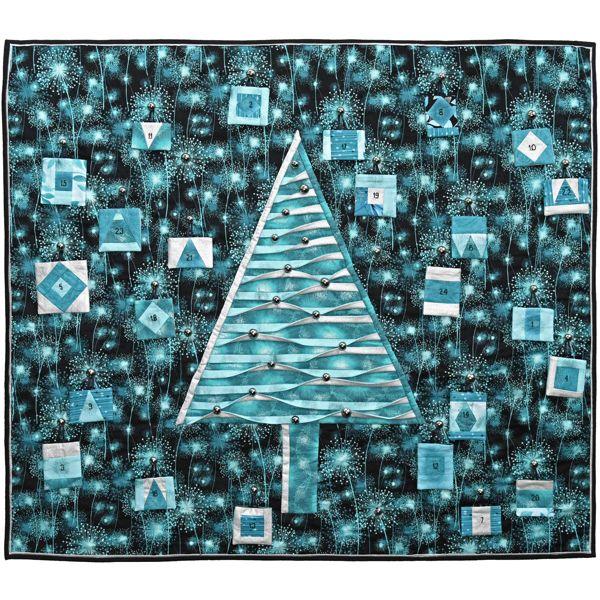 QuiltBites Kit, Advent Calendar Blue